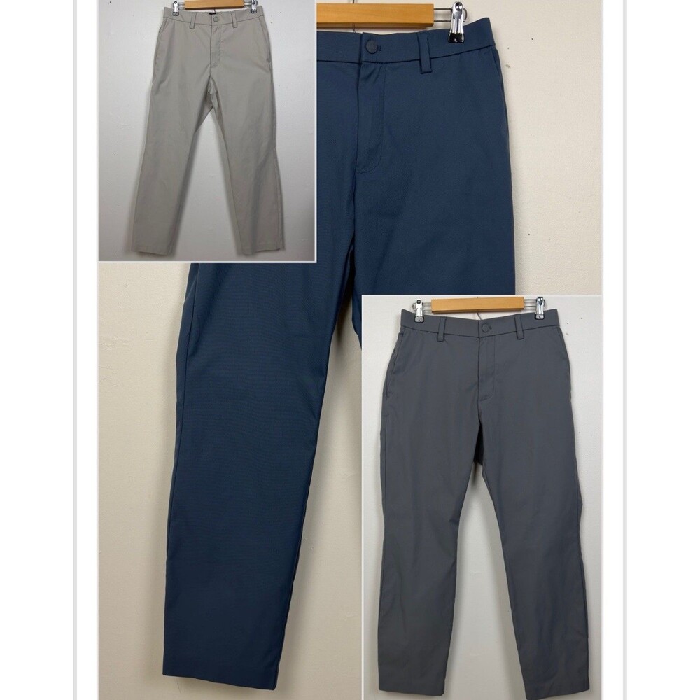 Lot of 3 Banana Republic Performance Chino Pants 31x29 Mens Tech Stretch Dress
